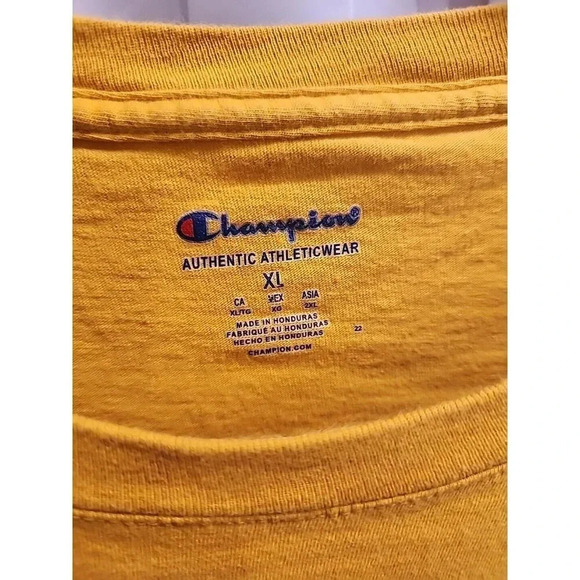 Champion Men's Forsythia Running C Flag Logo Graphic Short Sleeve T-Shirt Sz XL - Picture 3 of 7